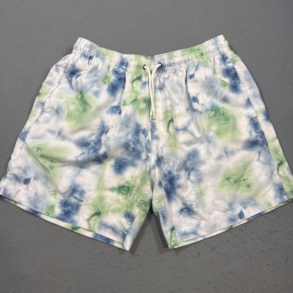 Trunks Surf & Swim Co print Shorts LARGE Mesh Pockets Summer Beach